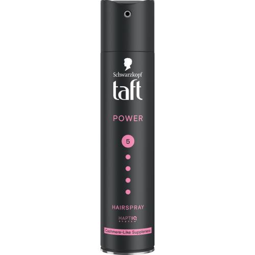 Schwarzkopf Taft Power 5 Hairspray Cashmere Like Suppleness Λακ για Κράτημα που Διαρκεί, Κατάλληλη για Ξηρά & Ταλαιπωρημένα Μαλλιά 250ml